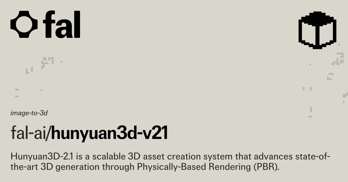 Hunyuan3D 2.1